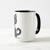 Angry Cat Mok Shot Stuur Bail Money Funny Coffee (Voorkant rechts)