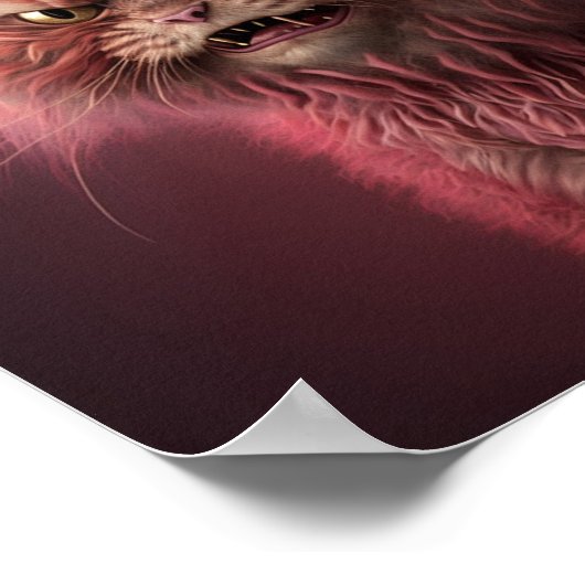 Angry cat poster (Hoek)