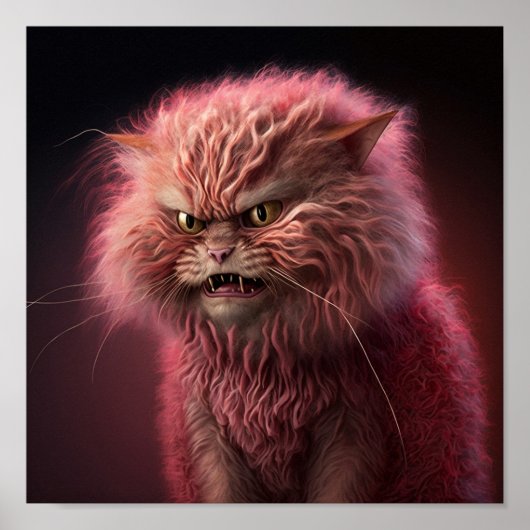 Angry cat poster (Voorkant)