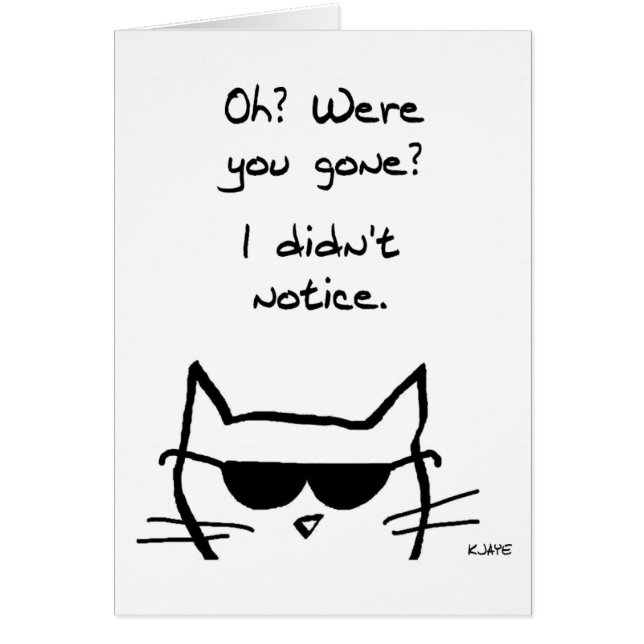 Angry Cat Pouts als je weg bent (Voorkant)