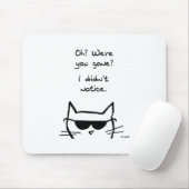 Angry Cat Pouts als je weg bent Muismat (Met muis)