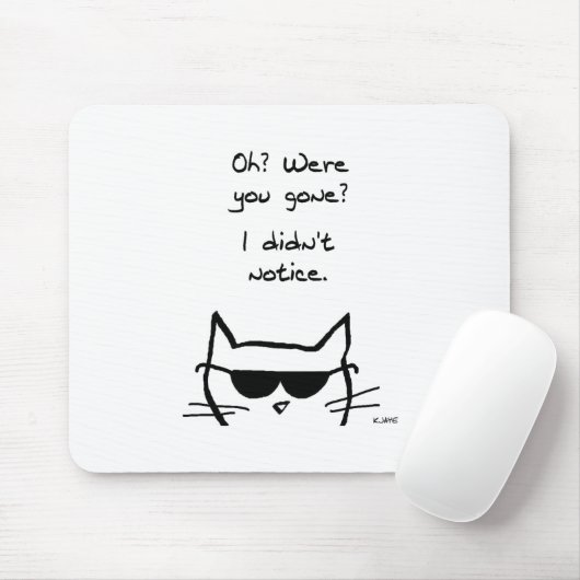 Angry Cat Pouts als je weg bent Muismat (Met muis)