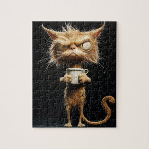 Angry Cat Puzzle Legpuzzel