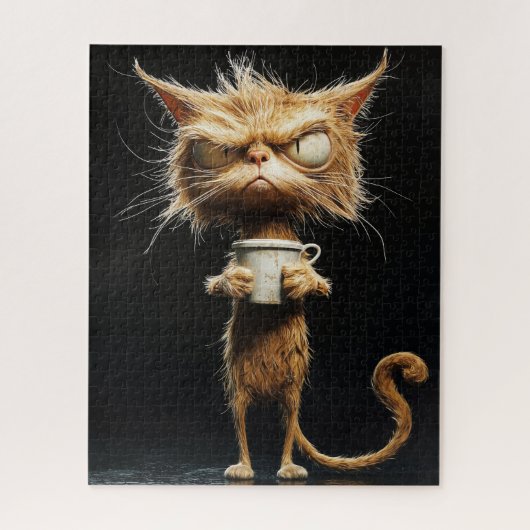 Angry Cat Puzzle Legpuzzel (Verticaal)