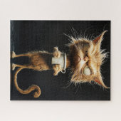 Angry Cat Puzzle Legpuzzel (Horizontaal)