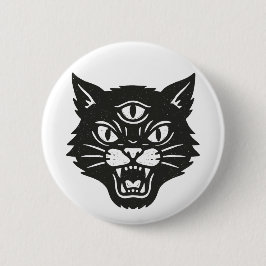 Angry Cat Ronde Button 5,7 Cm
