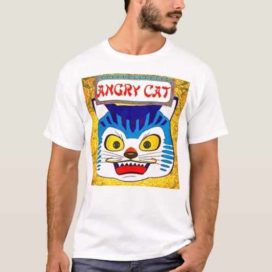 Angry Cat T-shirt (Voorkant)