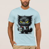 Angry cat t-shirt (Voorkant)