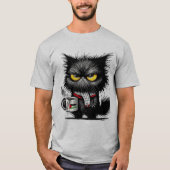 Angry cat t-shirt (Voorkant)