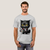 Angry cat t-shirt (Voorkant volledig)