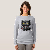 Angry cat t-shirt (Voorkant volledig)