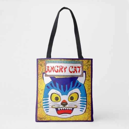 Angry Cat Tote Bag (Voorkant)