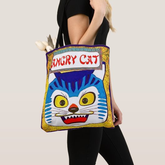 Angry Cat Tote Bag (Dichtbij)