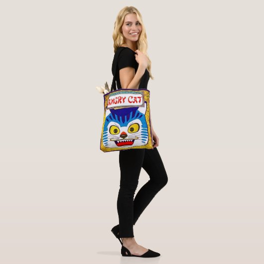 Angry Cat Tote Bag (Op model)