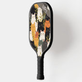 Angry Cats Patroon Modern Monogram Pickleball Paddle (Links)