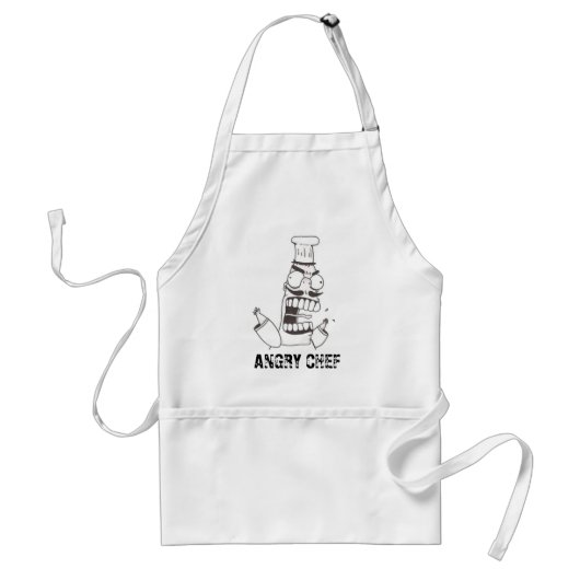 ANGRY CHEF APRON STANDAARD SCHORT (Voorkant)