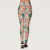 Angry Chicken Floral Leggings (Achterkant)