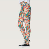 Angry Chicken Floral Leggings (Links)