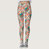 Angry Chicken Floral Leggings (Voorkant)