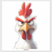 Angry Chicken Sticker (Vel)