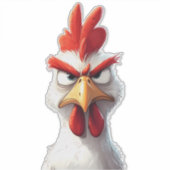 Angry Chicken Sticker (Voorkant)