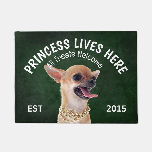 Angry Chihuahua Persoonlijk Hondenliefhebber Doorm Deurmat (Voorkant)