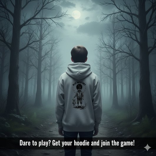 Angry Child Horror Tee with Creepy Doll Hoodie