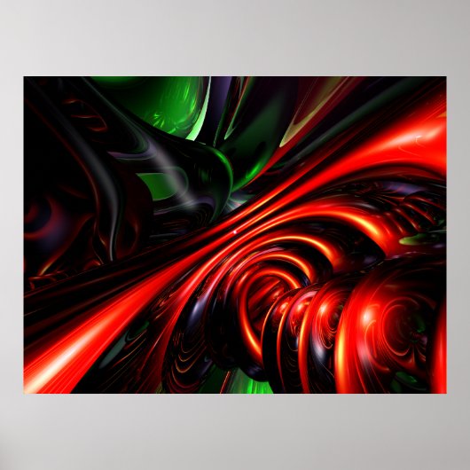 Angry Clown Abstract Poster (Voorkant)