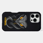 Angry Cobra Black iPhone Hoesje (Achterkant horizontaal)