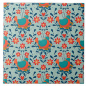 Angry Colorful Chicken Tegeltje (Voorkant)