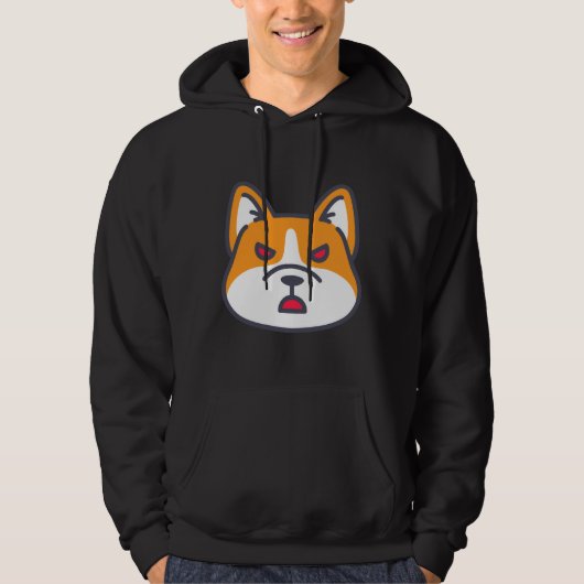 Angry Corgi 968 Hoodie (Voorkant)