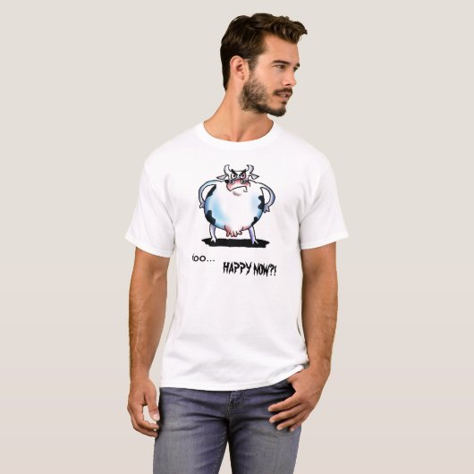 Angry Cow T-shirt (Voorkant volledig)