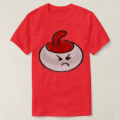 Angry Curling Rock T-shirt (Design voorkant)