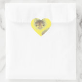 Angry Cute Cate Face Sketch Hart Sticker (Tas)