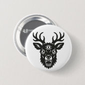 Angry Dear Ronde Button 5,7 Cm (Voorkant /achterkant)