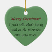 Angry doaf: Kerstdoofbewustzijn Keramisch Ornament (Achterkant)