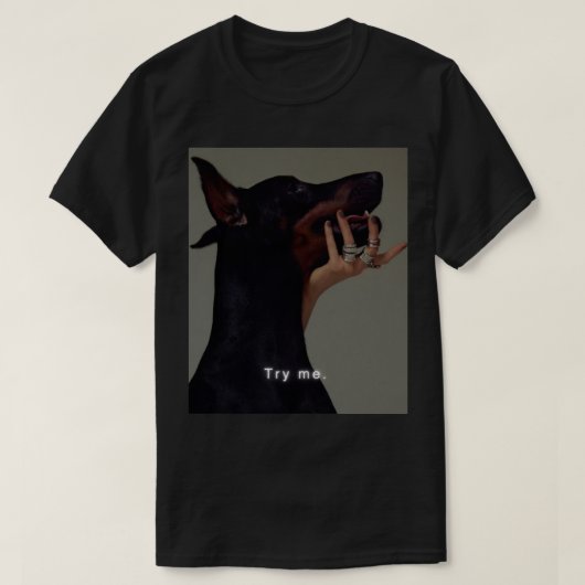 Angry Doberman Classic T-shirt (Design voorkant)