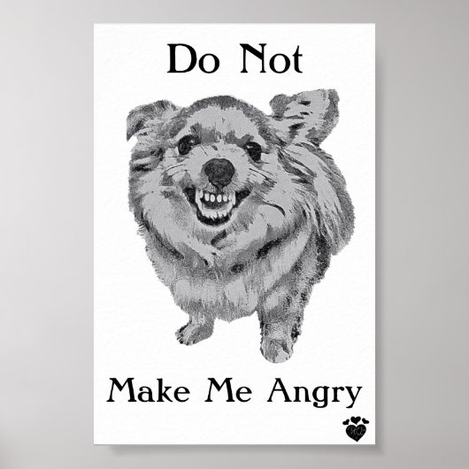 Angry Dog Poster (Voorkant)