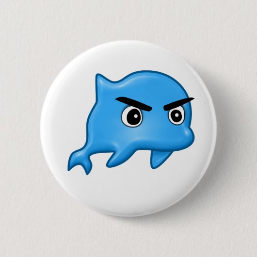 Angry Dolphin Button (Voorkant)