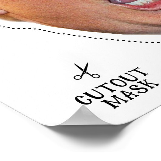 Angry Donald kostuummasker Poster (Hoek)