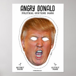 Angry Donald kostuummasker Poster
