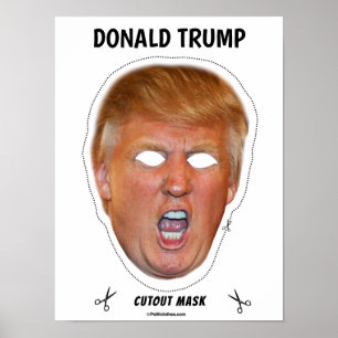 Angry Donald kostuummasker Poster