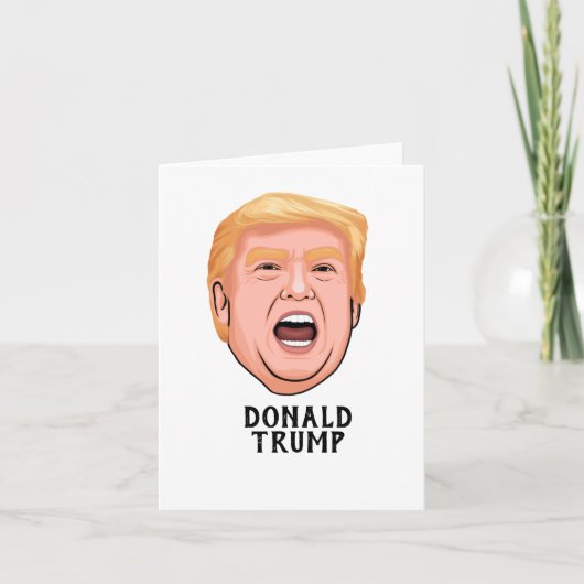 ANGRY DONALD TRUMP CUSTOM BEDANKKAART (Voorkant)