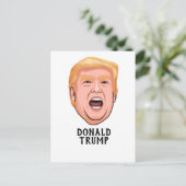 ANGRY DONALD TRUMP CUSTOM BRIEFKAART (Staand voorkant)