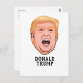 ANGRY DONALD TRUMP CUSTOM BRIEFKAART (Voorkant / Achterkant)