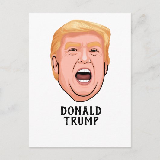 ANGRY DONALD TRUMP CUSTOM BRIEFKAART (Voorkant)