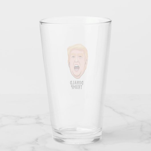 ANGRY DONALD TRUMP CUSTOM GLAS (Achterkant)
