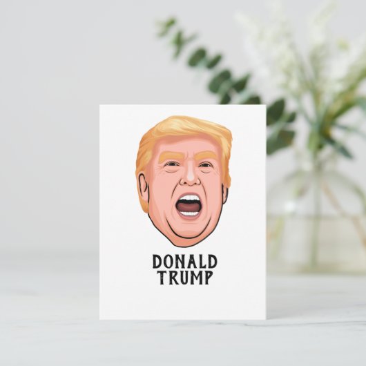 ANGRY DONALD TRUMP CUSTOM KAART (Staand voorkant)