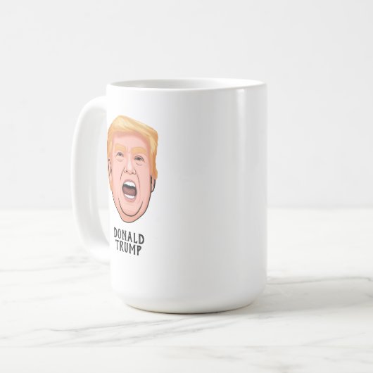ANGRY DONALD TRUMP CUSTOM KOFFIEMOK (Voorkant links)