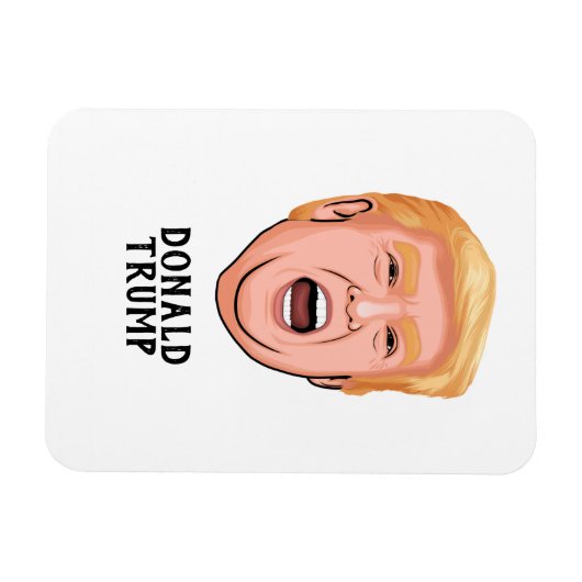 ANGRY DONALD TRUMP CUSTOM MAGNEET (Horizontaal)